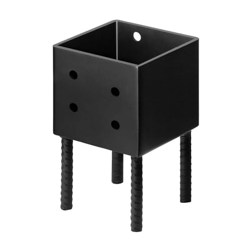 Fenteer Pfostenbasis für Verandageländer, Metall, Erdspieß, Zaunpfostenhalter, Ankerhalterung für Betondeck, Pergola, Zäune, Terrasse von Fenteer