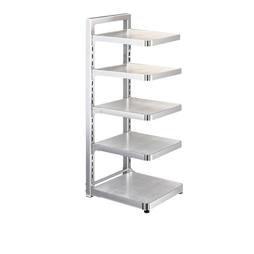 Fenteer Pot Pan Rack Topfhalter Rack Edelstahl -Aufbewahrungsständer Küche Organisation Aufbewahrung für Schrank Hauszubehör, 5-stufig Fenteer Pot Pan Rack Topfhalter Rack Edelstahl -Aufbewahrungsständer Küche Organisation Aufbewahrung für Schrank Hauszubehör, 5-stufig von Fenteer