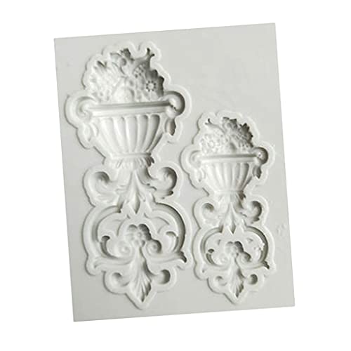 Relief Barock Silikonform Silikon Fondant Kuchen Spitze Dekoration Formwerkzeug von Fenteer