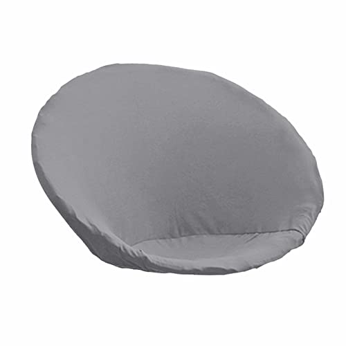Fenteer Runder Untertassen-Stuhlbezug, Polyesterfaser Hochelastisch Waschbar Anti-Rutsch Super Soft Moon Stuhlbezug, zum Schutz von Möbeln, Erwachsene - grau von Fenteer