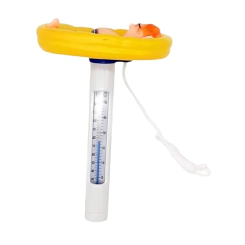 Fenteer Schwimmendes Poolthermometer, Schwimmbadtemperatur, hochpräzises Wasserthermometer, gelb, für Fischteich, Innen- und Außenbereich, Spas Fenteer Schwimmendes Poolthermometer, Schwimmbadtemperatur, hochpräzises Wasserthermometer, gelb, für Fischteich, Innen- und Außenbereich, Spas von Fenteer