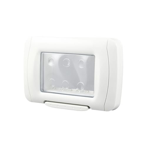 Fenteer Steckdosenabdeckung Klappdeckel Zubehör Haltbarkeit Professionelle Hochleistungs-Italienische Wasserdichte Box Wasserdichte Platte, 3 Bande von Fenteer