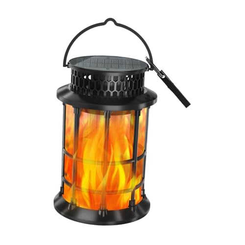 Fenteer Tanzende Flamme Solarlaterne Gartenlampe Wasserdicht Hof Geschenk Vielseitig Draußen Hängend Praktische Solarleuchte Landschaftslampe Fenteer Tanzende Flamme Solarlaterne Gartenlampe Wasserdicht Hof Geschenk Vielseitig Draußen Hängend Praktische Solarleuchte Landschaftslampe von Fenteer