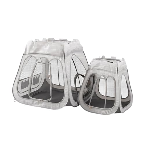 Fenteer Tragbarer Katzenlaufstall, Katzenzelt, Katzengehege für draußen, für Hauskatzen, für drinnen und draußen, für Kätzchen und Welpen Fenteer Tragbarer Katzenlaufstall, Katzenzelt, Katzengehege für draußen, für Hauskatzen, für drinnen und draußen, für Kätzchen und Welpen von Fenteer