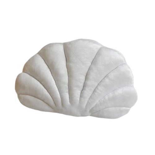 Fenteer Weiches Dekokissen mit Muscheln aus Samt, Innendekoration fürs Auto, Dekoration fürs, hübsch und vielseitig, gefüllt mit PPBaumwolle, Weiß Fenteer Weiches Dekokissen mit Muscheln aus Samt, Innendekoration fürs Auto, Dekoration fürs, hübsch und vielseitig, gefüllt mit PPBaumwolle, Weiß von Fenteer