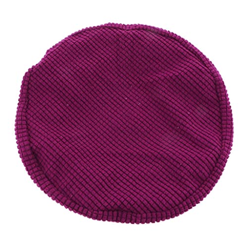 Fenteer Winter kuschelig Stuhlbezug Stuhlhussen Sitzbezug für 30-38cm Stühle, Weinrot von Fenteer