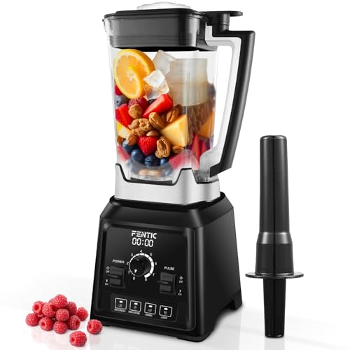 Fentic Blender – 2000W - Leistungsstarker Mixer - 2 Liter - Smoothie Maker mit 8 Geschwindigkeiten und 4 Programmen – Blender Mixer – Ice Crusher von Fentic