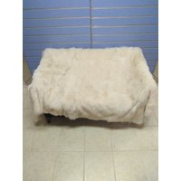 Luxus Beige Fuchsfell Überwurf Echtfuchs Pelzdecke /Tagesdecke von FenzoFurs