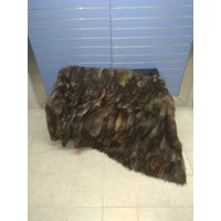 Luxus Braun Crystal Fuchs Fell Wurf Echt Pelzdecke/Tagesdecke Luxus Braun Crystal Fuchs Fell Wurf Echt Pelzdecke/Tagesdecke von FenzoFurs