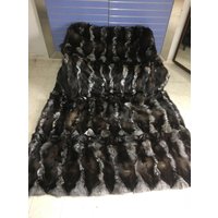 Luxus Crystal Fuchs Fell Überwurf Echtfuchs Pelzdecke/Tagesdecke Big Size von FenzoFurs