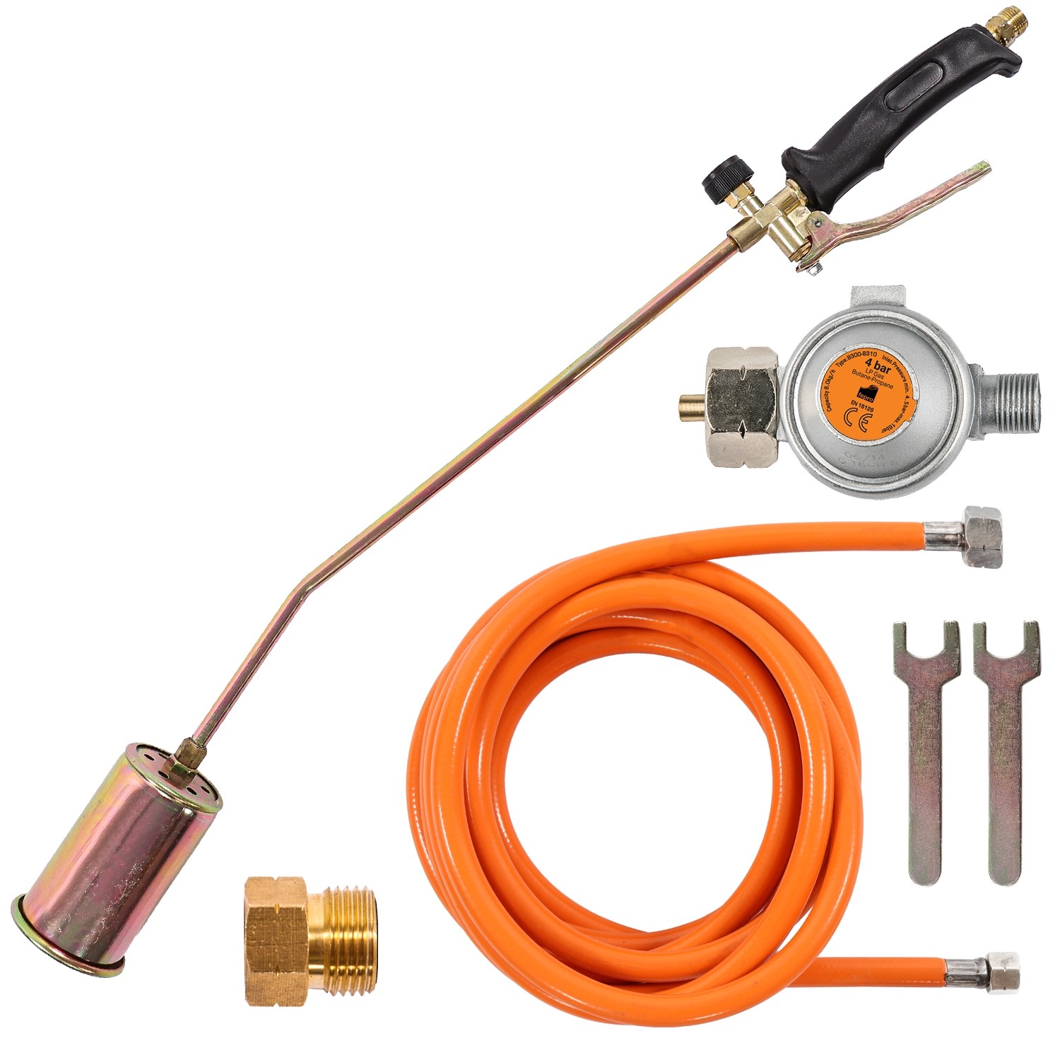 Fepro Unkrautvernichter inkl. 5m Schlauch 4 Bar Druckminderer und Zubehör 58kW Fepro Unkrautvernichter inkl. 5m Schlauch 4 Bar Druckminderer und Zubehör 58kW von Fepro