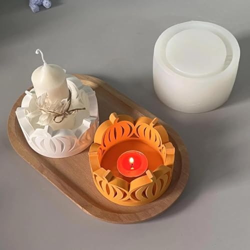 Silikonformen Gießformen Herbst Kürbis, Silikonform Herbst Kürbis Kerzenhalter, Silikonform Kürbis, Herbst Halloween Thanksgiving Kerzenform Gießformen für DIY Kerzen, Kunsthandwerk von Ferakum