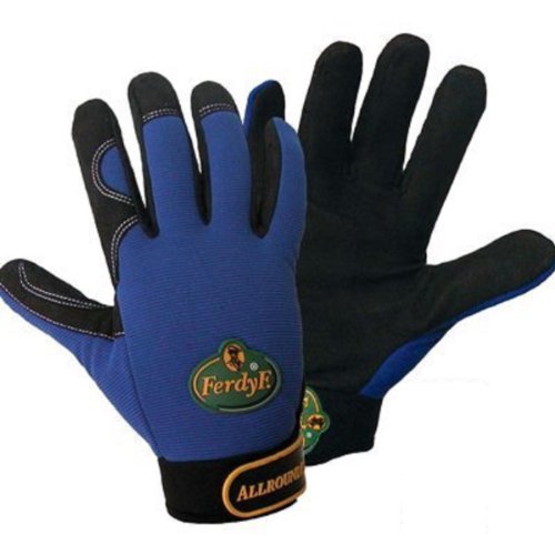 FerdyF. Gants Mechanics Allrounder 1900-7 Clarino -Kunstleder Montagehandschuh Groeße (Handschuhe), S (2er Pack), Royalblau von FerdyF