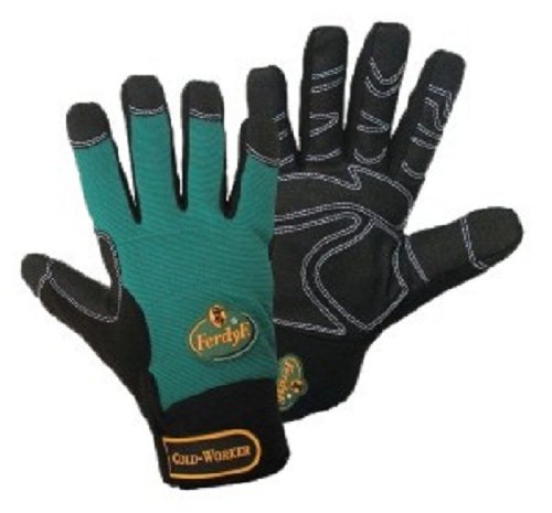 FerdyF. Mechanics COLD WORKER 1990-8 Clarino-Kunstleder Montagehandschuh Groeße (Handschuhe): 8, Schwarz, Blau, M (8) von FERDYF
