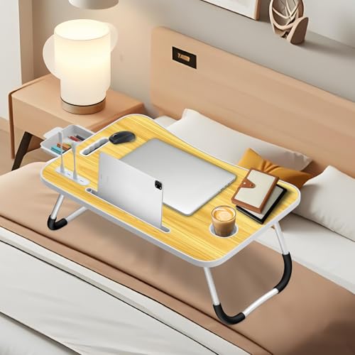 Ferghana Klappbarer Laptop-Schreibtisch Klappbar,Tisch 60x40cm Leichtes Bett Schreibtisch Engineering Design Multifunktionstisch (Kartenschlitz + Tassenträger + Schublade + Licht + Lüfter, Nussbaum) Ferghana Klappbarer Laptop-Schreibtisch Klappbar,Tisch 60x40cm Leichtes Bett Schreibtisch Engineering Design Multifunktionstisch (Kartenschlitz + Tassenträger + Schublade + Licht + Lüfter, Nussbaum) von Ferghana