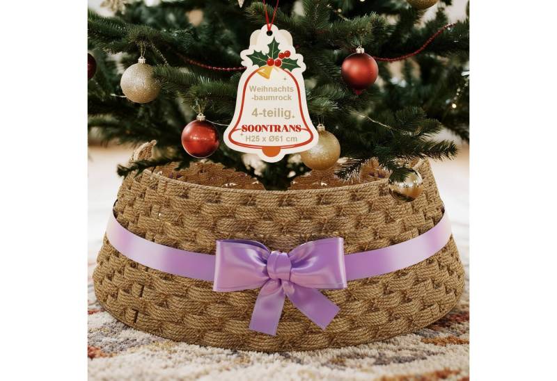 Ferghana Weihnachtsbaumdecke Weihnachtsbaumrock aus Geflochtene Weide, Weihnachtsbaum Kragen, Weihnachtsbaumständer Abdeckung mit Schleife, Weihnachtsbaum Korb Ferghana Weihnachtsbaumdecke Weihnachtsbaumrock aus Geflochtene Weide, Weihnachtsbaum Kragen, Weihnachtsbaumständer Abdeckung mit Schleife, Weihnachtsbaum Korb von Ferghana