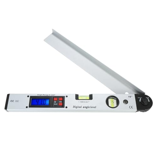Feriany 1 Stück 0-225° Digital-Winkelmesser Winkelsucher Messgerät Silber Aluminiumlegierung Horizontal Vertikal Winkelmesser Feriany 1 Stück 0-225° Digital-Winkelmesser Winkelsucher Messgerät Silber Aluminiumlegierung Horizontal Vertikal Winkelmesser von Feriany