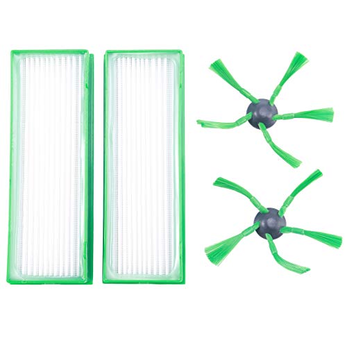 Feriany 2 Stück / Set Staubsaugerroboter für HEPA-Filter Kobold VR200 VR200 + 2 Seitenbürsten von Feriany