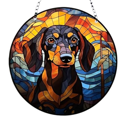 Feriany Hängender Sonnenfänger Aus Farbigem Glas, Geeignet Als Raumdekoration, Geschenk Zur Eröffnung Eines Neuen Hauses,A von Feriany