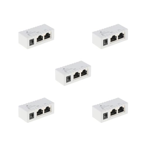 5 Set POE Injector Splitter over Ethernet Adapter IP Kamera LAN Netzwerk DC Weiß 5 Set POE Injector Splitter over Ethernet Adapter IP Kamera LAN Netzwerk DC Weiß von Feriuzymix