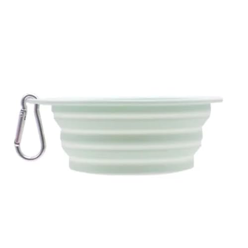 Ferizzia 2 Stück Hundenapf Faltbar, 650 ml Silikon Wassernapf, Pet Folding Bowl, Tragbare Hundereise-Napf für Reisen, Wandern, Camping Wandern Gassi Gehen, für Wasser und Futter von Ferizzia