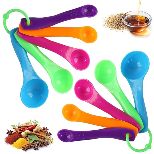 Ferizzia 10 Stück Messlöffel Gramm, Messlöffel Set in Bunt, Portionierlöffel, Kunststoffmesslöffel, Dosierlöffel mit Unterschiedlichen Kapazitäten, Measuring Spoons für Kochen, Backen Ferizzia 10 Stück Messlöffel Gramm, Messlöffel Set in Bunt, Portionierlöffel, Kunststoffmesslöffel, Dosierlöffel mit Unterschiedlichen Kapazitäten, Measuring Spoons für Kochen, Backen von Ferizzia