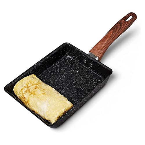 Ferleiss Tamagoyaki Pfanne Japanische Omelettpfanne Antihaftbeschichtung Quadratische Eierpfanne Bratpfanne zum Herstellen von Omeletts oder Crepes von Ferleiss