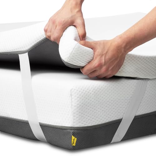 Ferlex - Viscoelastischer Topper 105x200cm | Höhe 7 cm | Atmungsaktive und abnehmbare matratzenschoner von Ferlex