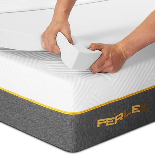 Ferlex Viskoelastische Topper, 7 cm, 180 x 190 cm, Matratzenauflage ohne Bezug, Topper für Matratze und Sofa von Ferlex