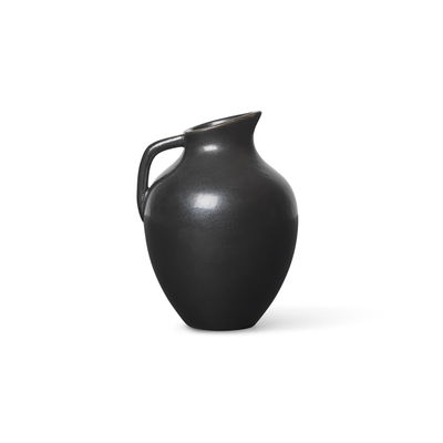 Ary Medium Vase / Ø 7 x H 10 cm - Porzellan - Ferm Living - Schwarz von Ferm Living