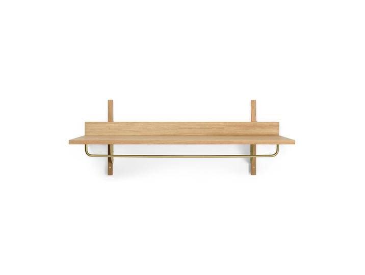 B-Ware Ferm Living Wandgarderobe Garderobenleiste Eichenfurnier Eiche Messing Flur B-Ware von Ferm-Living