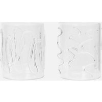 Ferm Living Doodle Glasses - Set of 2 - Tall - Clear von Ferm Living