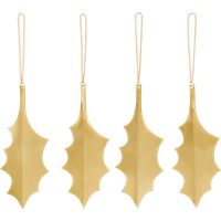 Ferm Living - Messing Ornamente Baumschmuck 4er Set Ferm Living - Messing Ornamente Baumschmuck 4er Set von Ferm Living