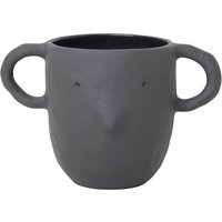 Ferm Living - Mus Blumentopf large, dunkelgrau von Ferm Living