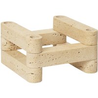 Ferm Living - Newel Modular Kerzenhalter, Travertin von Ferm Living