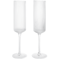 Ferm Living - Ripple Champagnerflöten 2er Set Ferm Living - Ripple Champagnerflöten 2er Set von Ferm Living