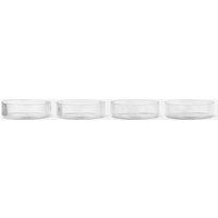 Ferm Living Ripple Serving Bowls - Set of 4 - Clear von Ferm Living