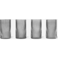 Ferm Living Ripple Verrines - Set of 4 - Smoked Grey von Ferm Living