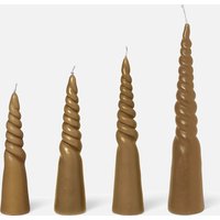Ferm Living Twisted Candles - Set of 4 - Straw von Ferm Living