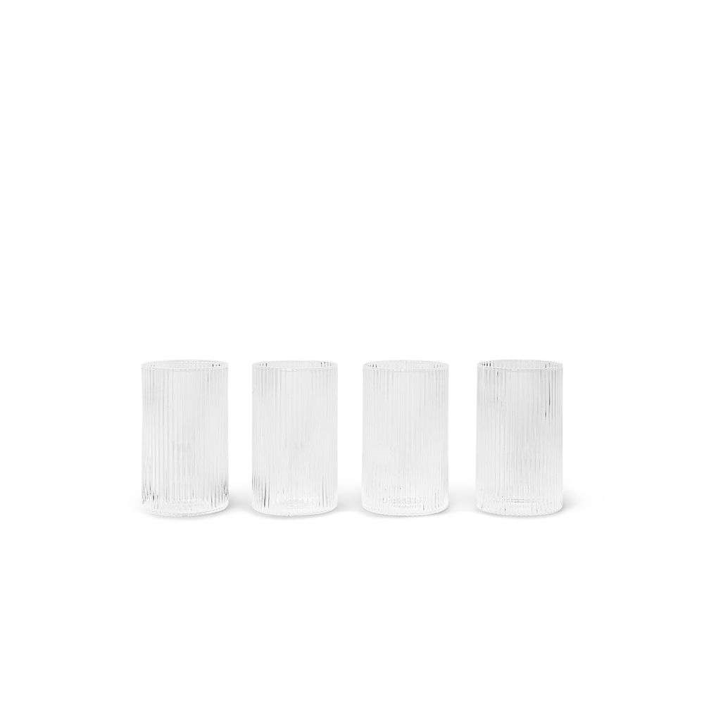 ferm LIVING - Ripple Verrines Set of 4 Clear von ferm LIVING