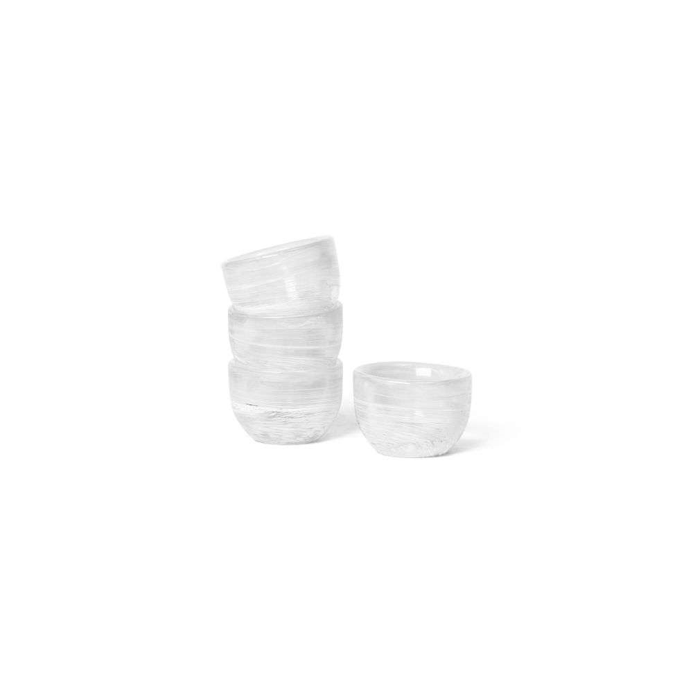 ferm LIVING - Tinta Egg Cups Set of 4 White von ferm LIVING