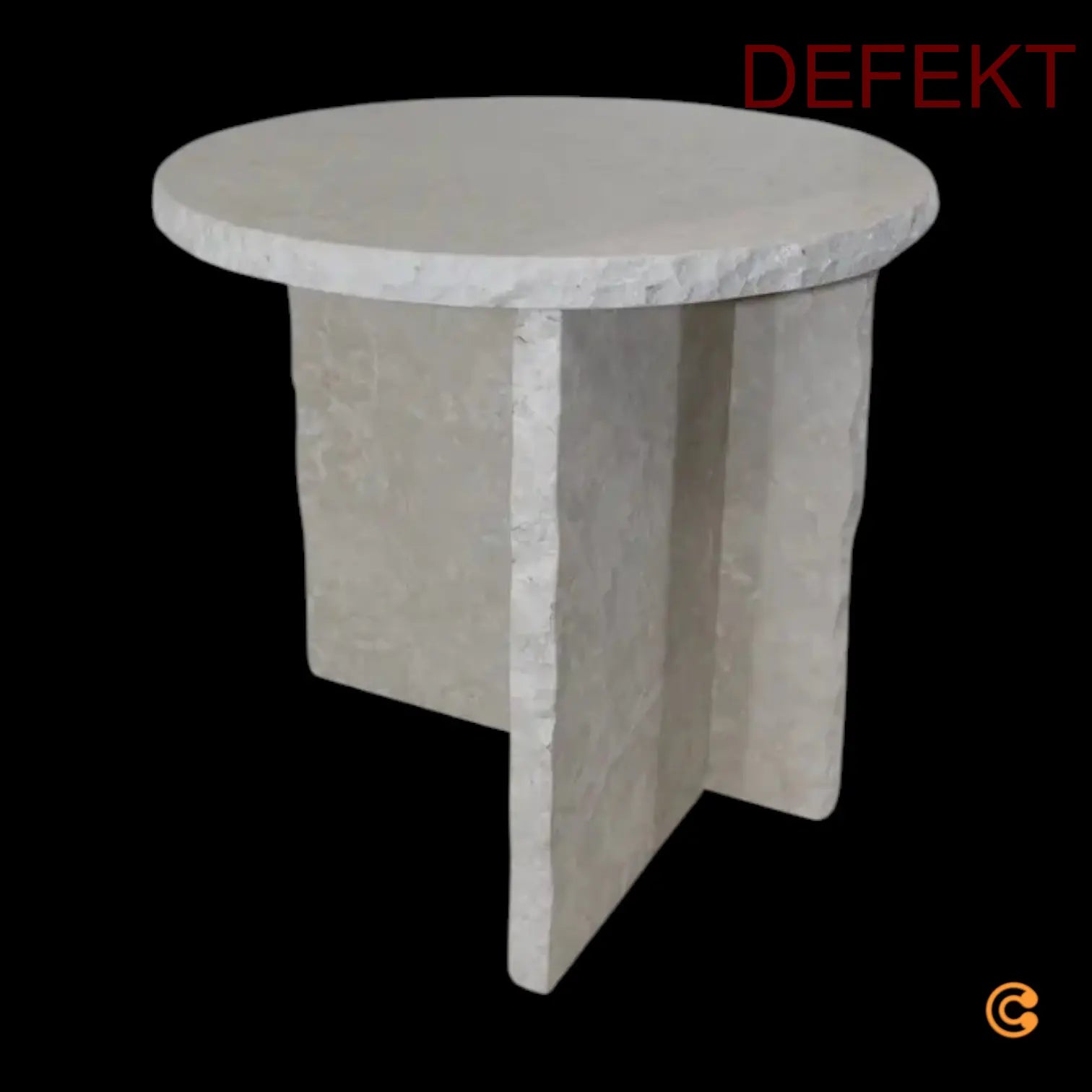 D-Ware Ferm Living Mineral Marmor Skulpturtisch Marmortisch Bianco Curia Defektware von Ferm