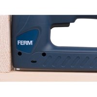 Ferm - Elektrotacker Kombi-Tacker - Schlagkraftreguliering - 400 Klammern - 100 Nägel von Ferm