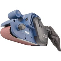 FERM Bandschleifmaschine 950W - Variable Einstellbare Schleifgeschwindigkeiten - Mit Schleifband P80 und Staubfangsack von Ferm