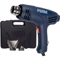 Ferm - Heißluftpistole - 2000W - Zwei temperaturstufen - Inkl. Fall & 2 Mundstücke von Ferm