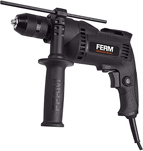 FERM Profi Schlagbohrmaschine 710W - Schnellspannbohrfutter - Mit Soft griff - Seitengriff - Bohrtiefenanschlag - 3m Kabel FERM Profi Schlagbohrmaschine 710W - Schnellspannbohrfutter - Mit Soft griff - Seitengriff - Bohrtiefenanschlag - 3m Kabel von Ferm