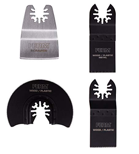 FERM Zubehörteile für Multitools 4 St. universell FERM Zubehörteile für Multitools 4 St. universell von Ferm