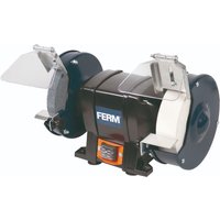 Ferm - Nass und Trockenschleifmaschine - Doppelschleifmaschine 250W - 150mm - Incl. P36 und P60 Schleifsteinen, Schutzbrille und Funkenfänger von Ferm