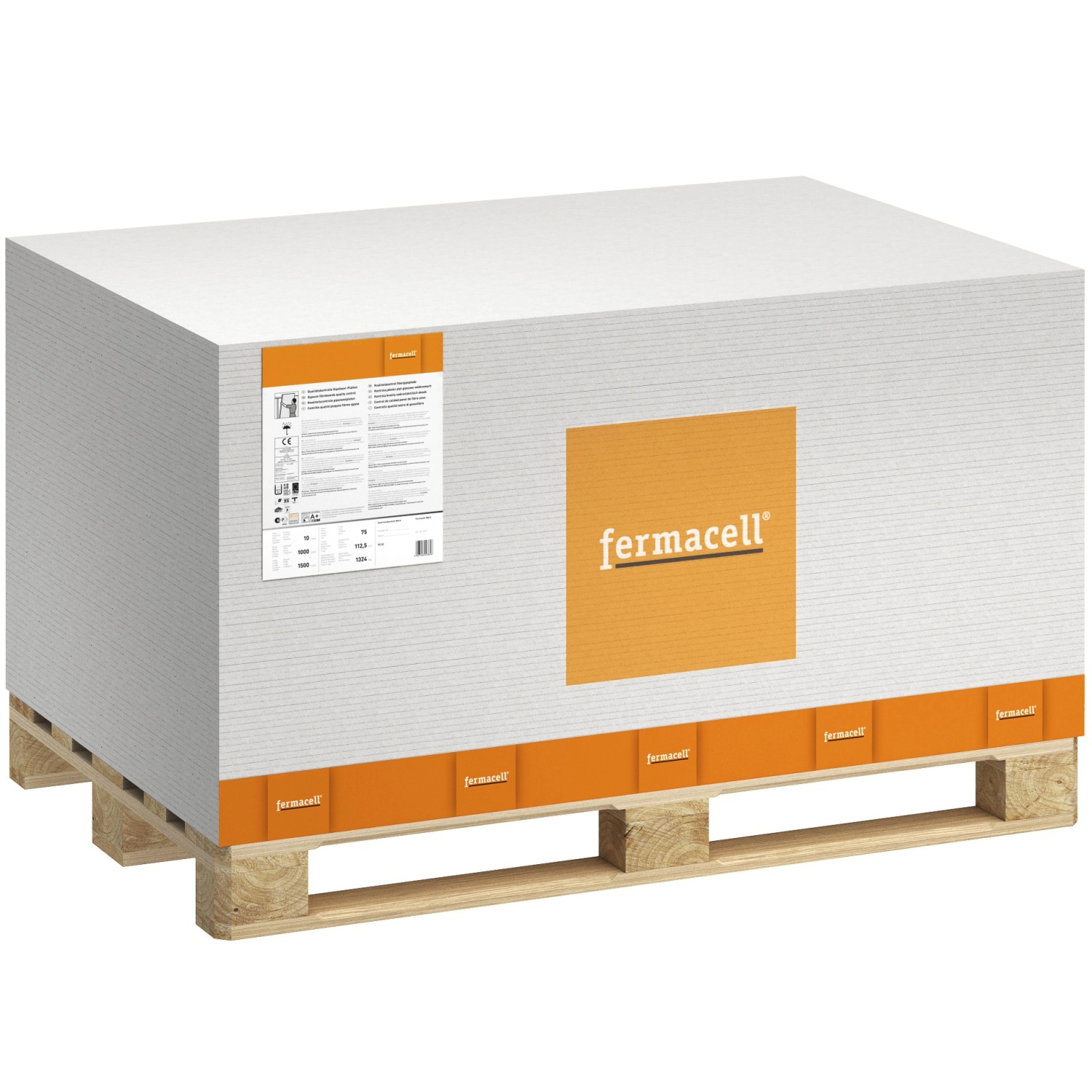 Fermacell Gipsfaserplatte 10 mm x 1200 x 600 mm (70 Platten - 50,4 m²) 1 Palette von Fermacell