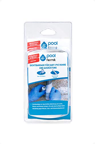 Fermit 09117 Pool Dichtbandage für Hart-PVC Rohre 1,5 m x 5 cm von Fermit